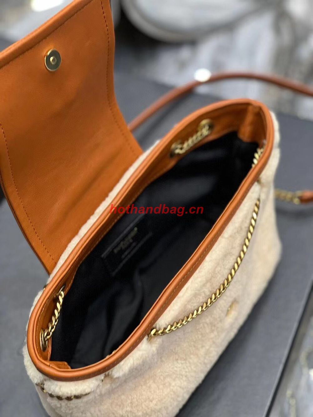 SAINT LAUREN LE MAILLON BUCKET BAG IN SUEDE Y667738 brown SAINT LAUREN LE MAILLON BUCKET BAG IN SUEDE Y667738 brown