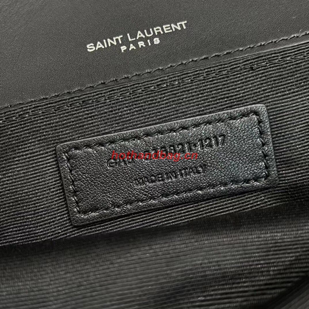 SAINT LAURENT JAMIE MEDIUM CHAIN BAG CARRE RIVE GAUCHE IN LAMBSKIN AND SUEDE 515821 black SAINT LAURENT JAMIE MEDIUM CHAIN BAG CARRE RIVE GAUCHE IN LAMBSKIN AND SUEDE 515821 black