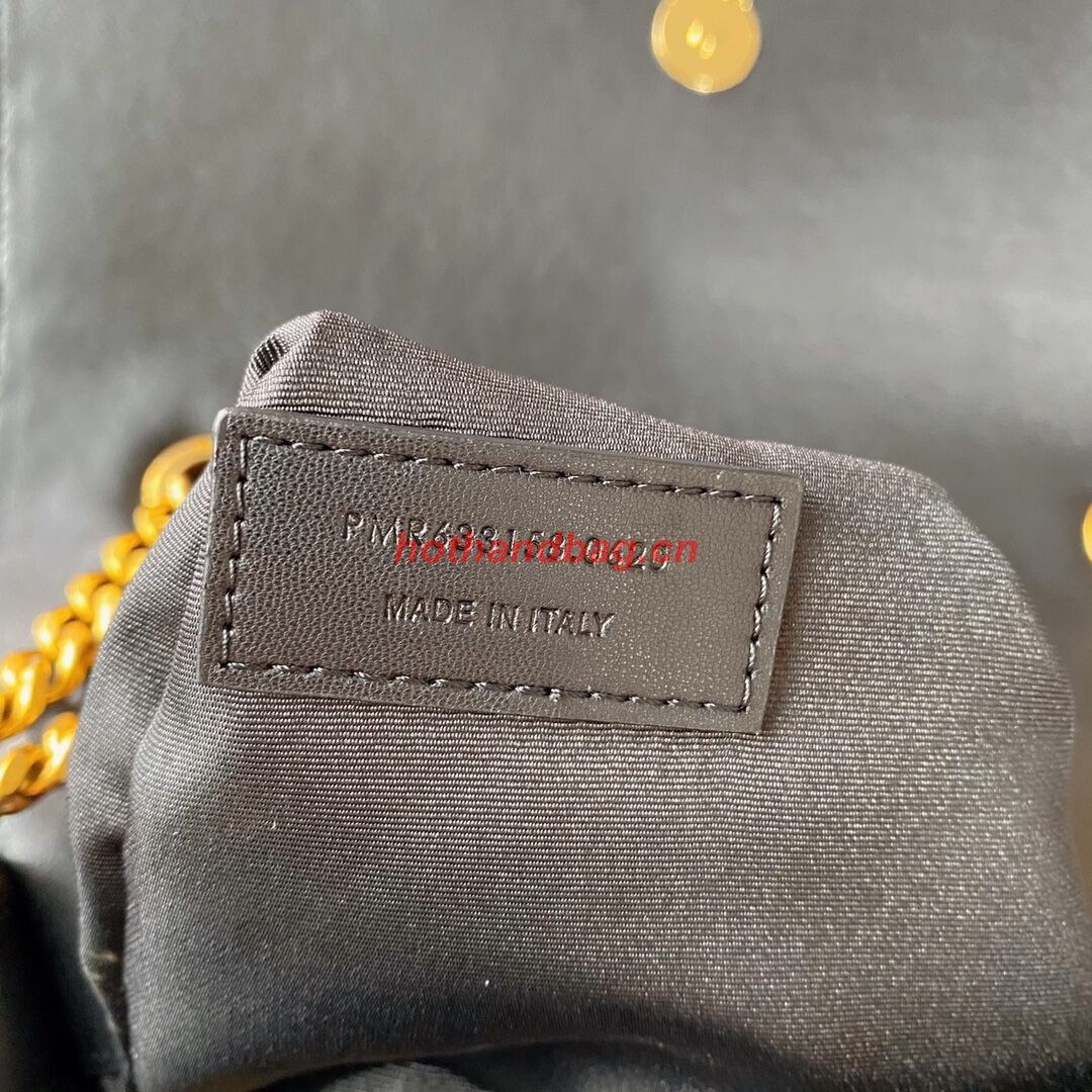 SAINT LAURENT NIKI MEDIUM CHAIN BAG IN RAFFIA 498894 BLACK SAINT LAURENT NIKI MEDIUM CHAIN BAG IN RAFFIA 498894 BLACK