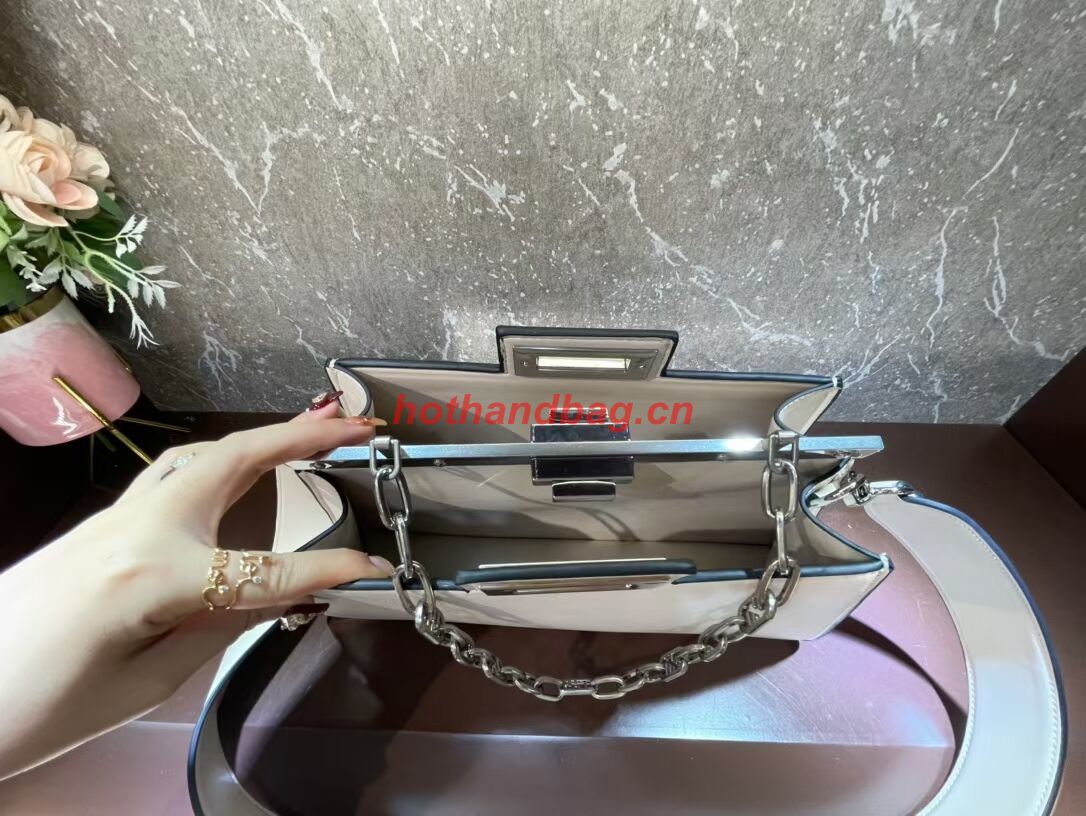 Fendi Peekaboo Cut Medium soft nappa leather bag 8BN340 WHITE Fendi Peekaboo Cut Medium soft nappa leather bag 8BN340 WHITE