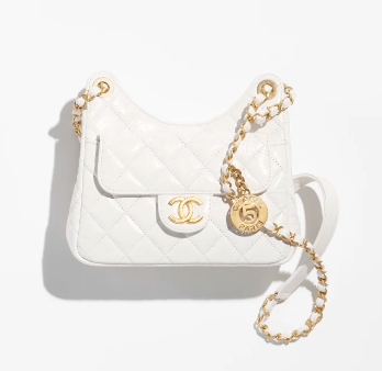 Chanel SMALL HOBO BAG AS3710 White