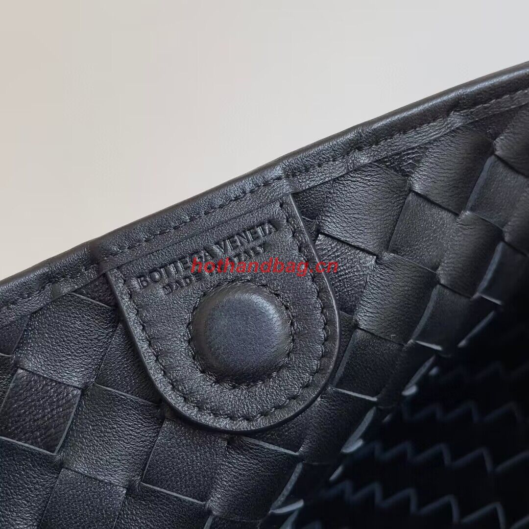 Bottega Veneta Sardine Intrecciato Gold Hardware Handle Bag 716082 Black Bottega Veneta Sardine Intrecciato Gold Hardware Handle Bag 716082 Black