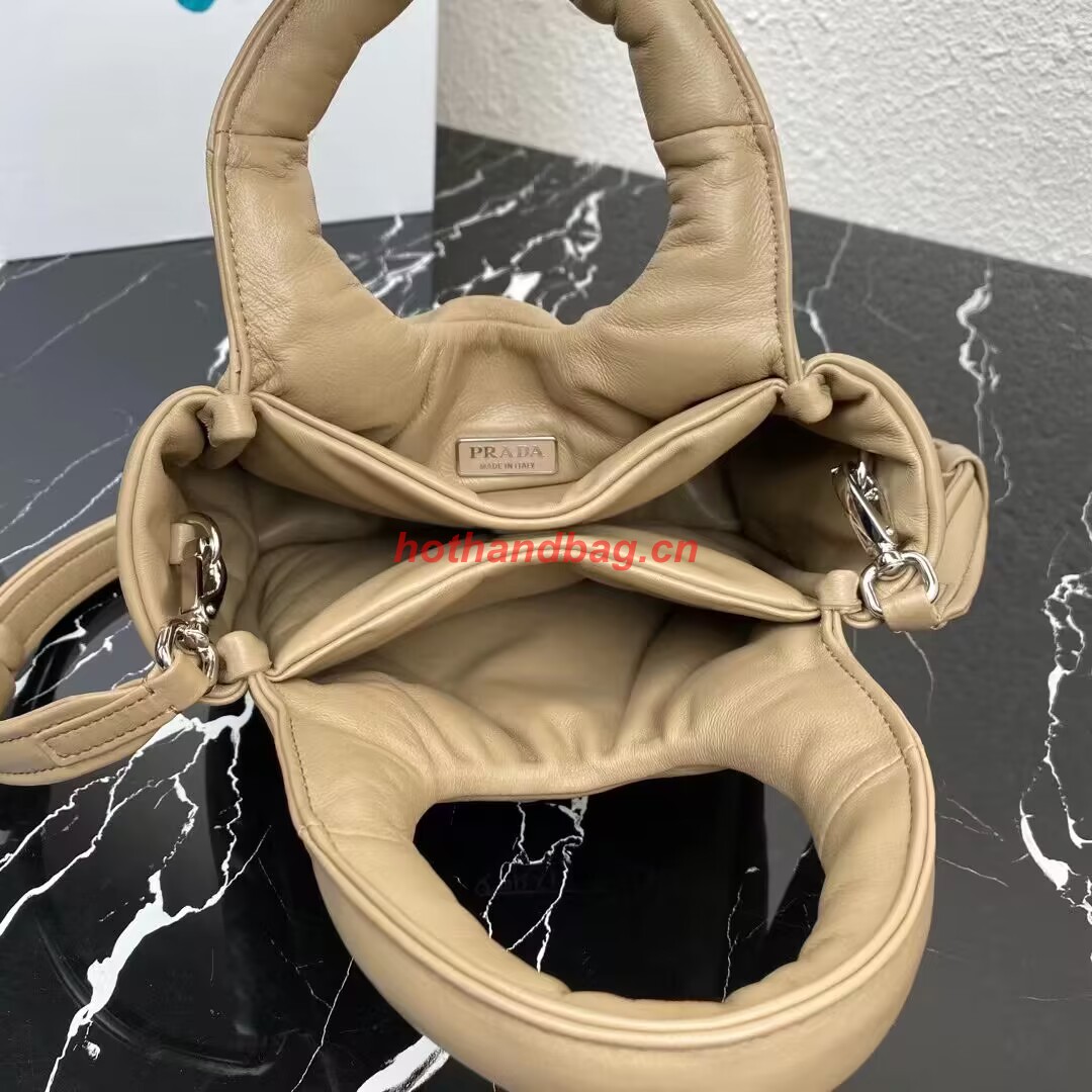 Prada Small padded Soft nappa-leather bag 1BA359 apricot Prada Small padded Soft nappa-leather bag 1BA359 apricot