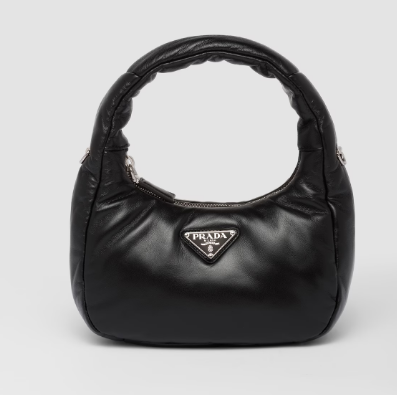 Prada Soft padded nappa leather mini-bag 1BA384 black