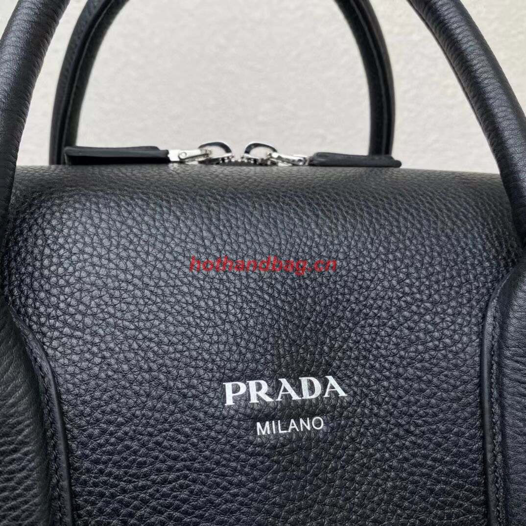 Prada leather tote bag with 2NV995 black Prada leather tote bag with 2NV995 black