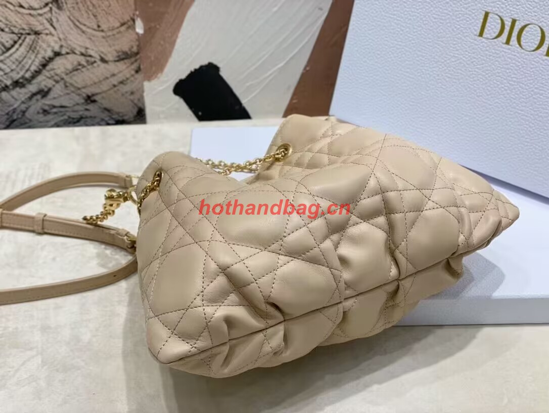 MEDIUM DIOR AMMI BAG Sand Pink Supple Macrocannage Lambskin M22566F MEDIUM DIOR AMMI BAG Sand Pink Supple Macrocannage Lambskin M22566F