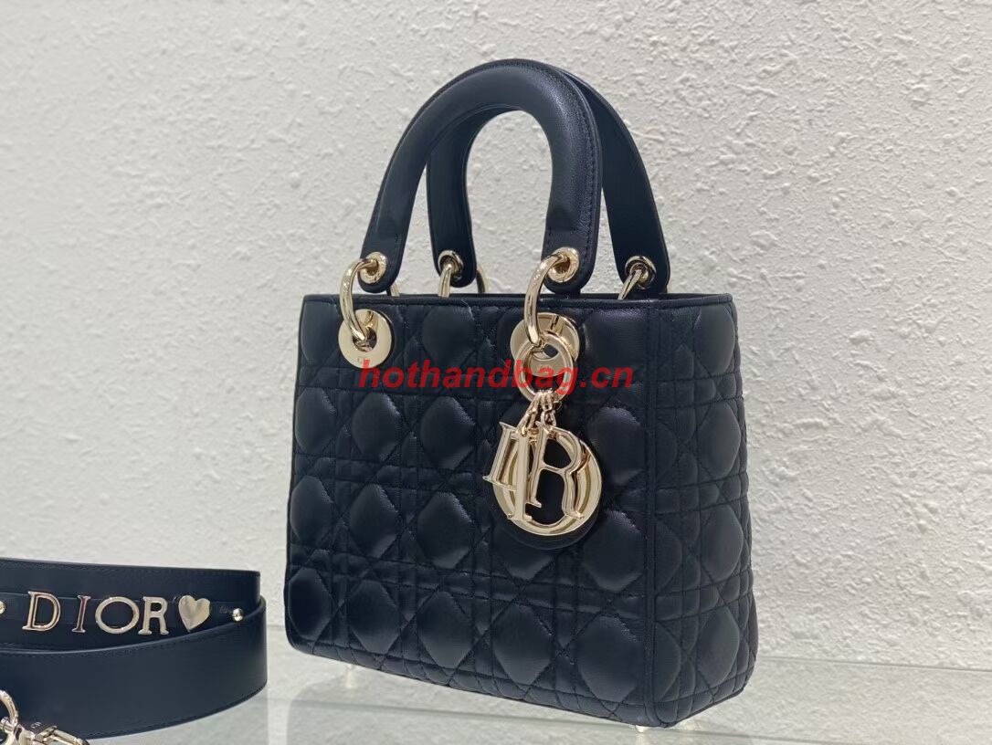 SMALL LADY DIOR MY ABCDIOR BAG Cannage Lambskin M0538ONG black SMALL LADY DIOR MY ABCDIOR BAG Cannage Lambskin M0538ONG black