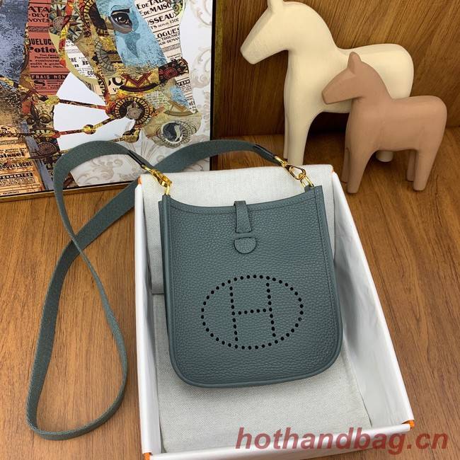 Hermes Evelyne original togo leather mini Shoulder Bag H15655-6