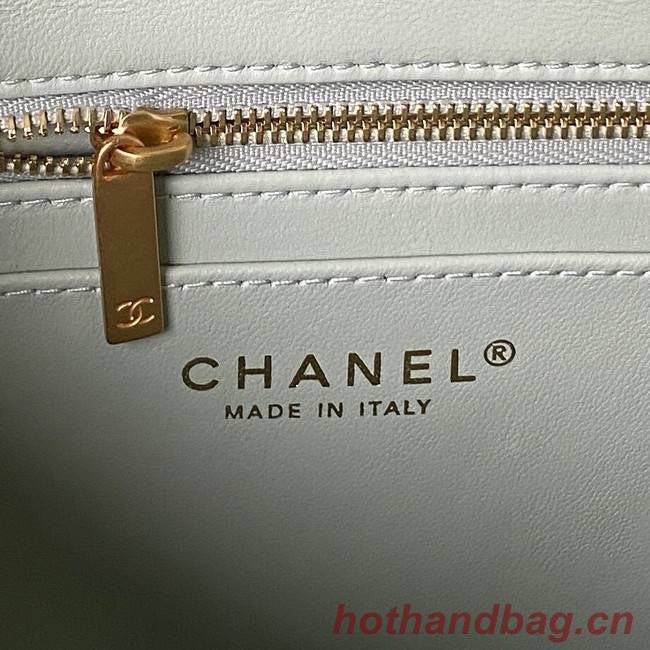 Chanel SMALL FLAP BAG AS4064 light blue