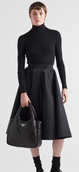 Prada Medium padded Soft nappa leather bag 1BG413 black Prada Medium padded Soft nappa leather bag 1BG413 black