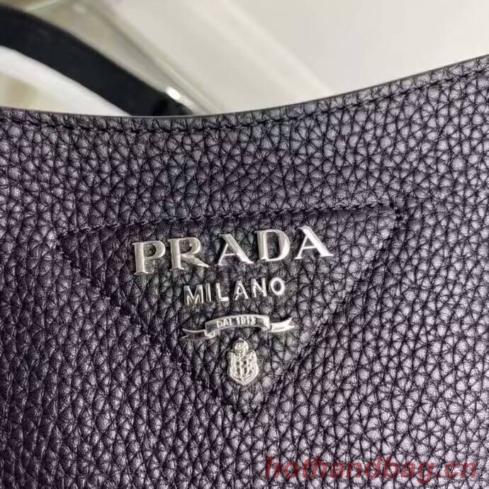 Prada Leather mini shoulder bag 1BH191 black Prada Leather mini shoulder bag 1BH191 black