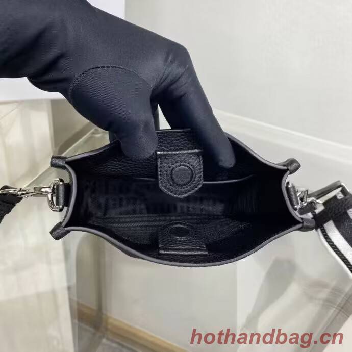 Prada Leather mini shoulder bag 1BH191 black Prada Leather mini shoulder bag 1BH191 black