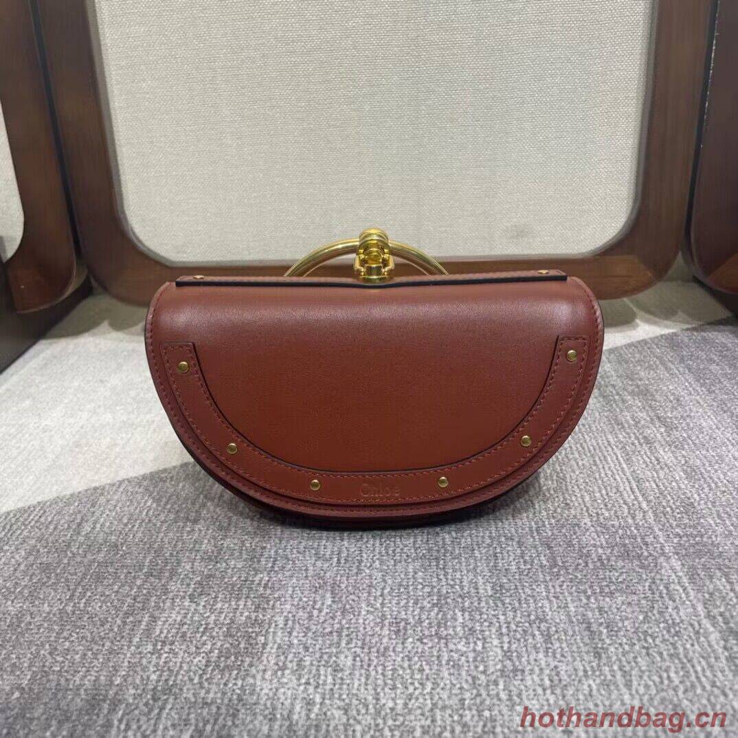 Chloe Nile Bracelet Minaudiere Original Leather 6020 Brown Chloe Nile Bracelet Minaudiere Original Leather 6020 Brown