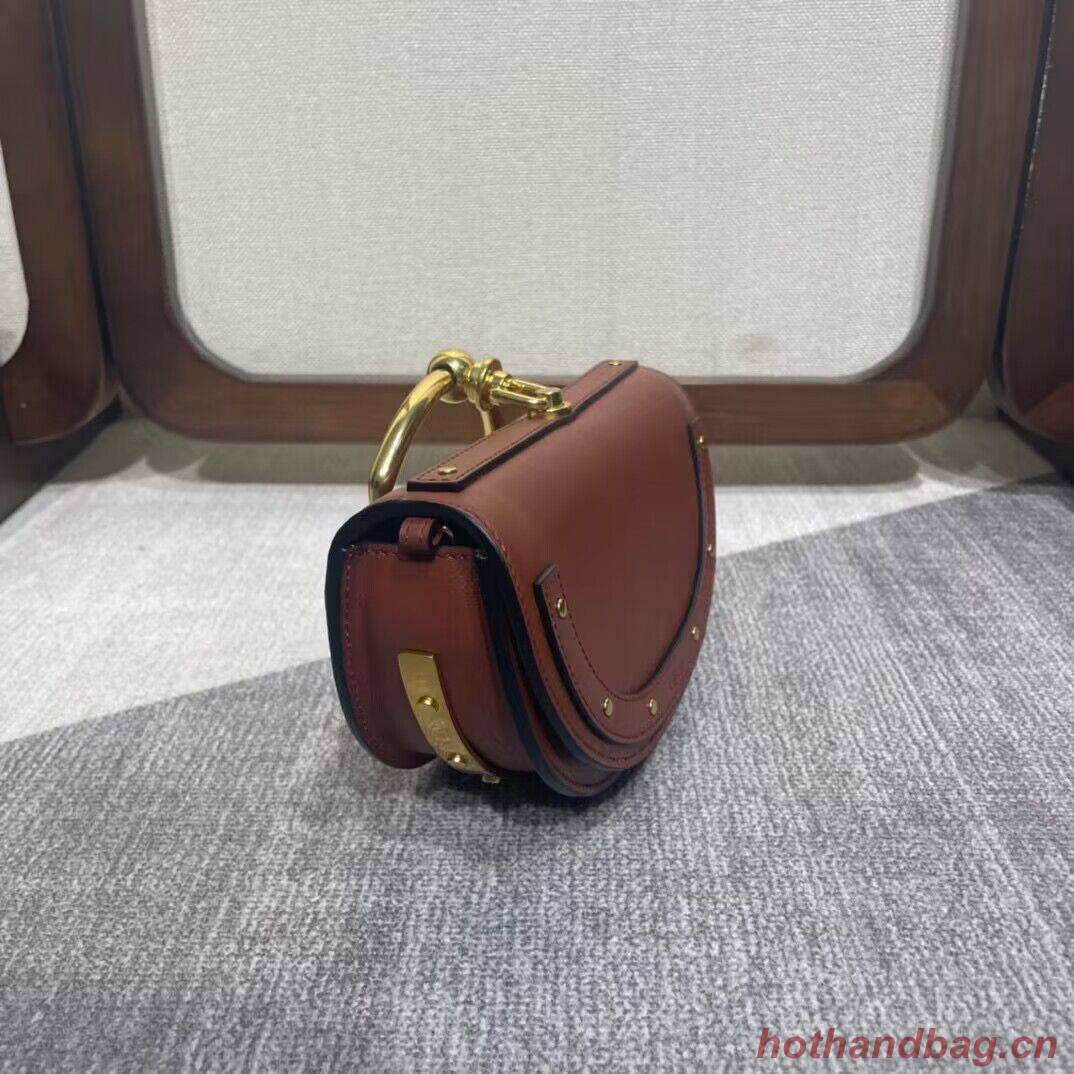 Chloe Nile Bracelet Minaudiere Original Leather 6020 Brown Chloe Nile Bracelet Minaudiere Original Leather 6020 Brown