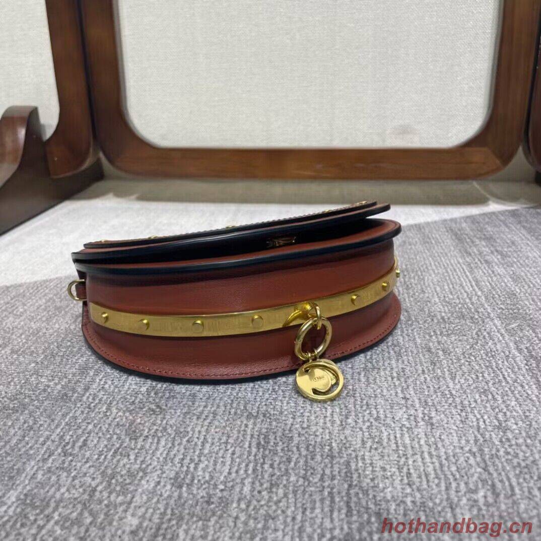 Chloe Nile Bracelet Minaudiere Original Leather 6020 Brown Chloe Nile Bracelet Minaudiere Original Leather 6020 Brown