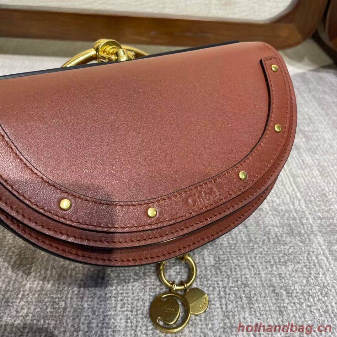 Chloe Nile Bracelet Minaudiere Original Leather 6020 Brown Chloe Nile Bracelet Minaudiere Original Leather 6020 Brown