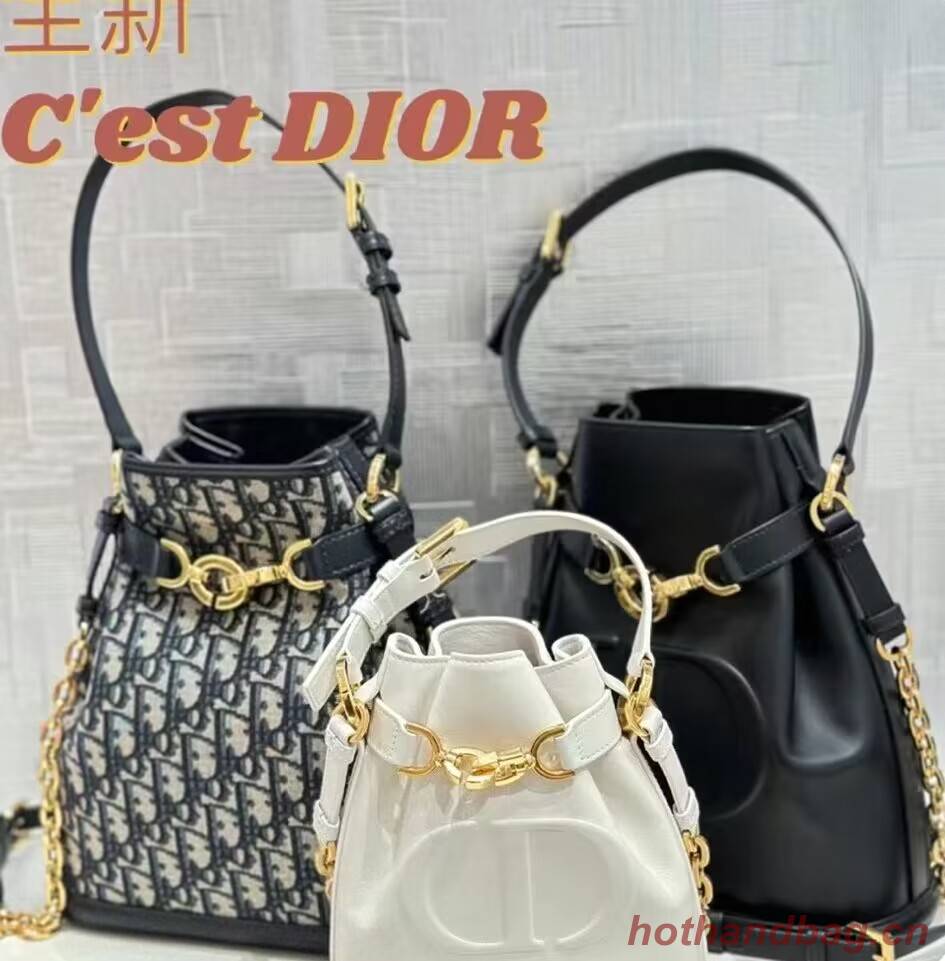 MEDIUM CEST DIOR BAG CD-Embossed Calfskin M2271UBHA Latte MEDIUM CEST DIOR BAG CD-Embossed Calfskin M2271UBHA Latte
