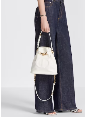 MEDIUM CEST DIOR BAG CD-Embossed Calfskin M2271UBHA Latte MEDIUM CEST DIOR BAG CD-Embossed Calfskin M2271UBHA Latte