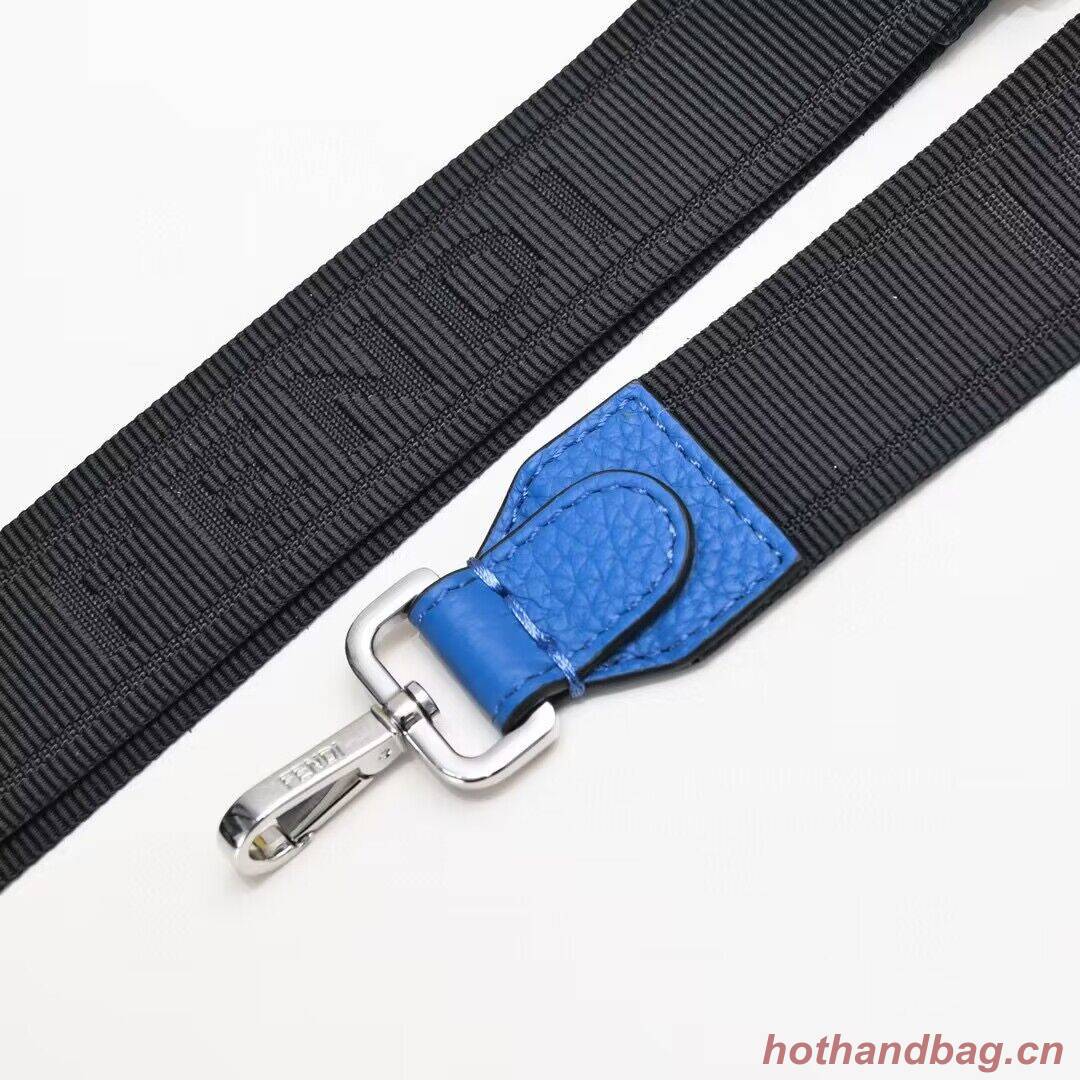 Fendi Peekaboo ISeeU XCross Small Original Leather Bag 2317 Blue Fendi Peekaboo ISeeU XCross Small Original Leather Bag 2317 Blue