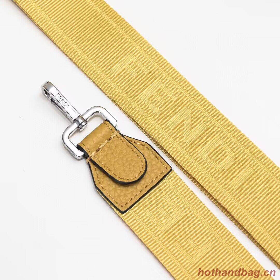 Fendi Peekaboo ISeeU XCross Small Original Leather Bag 2317 Yellow Fendi Peekaboo ISeeU XCross Small Original Leather Bag 2317 Yellow
