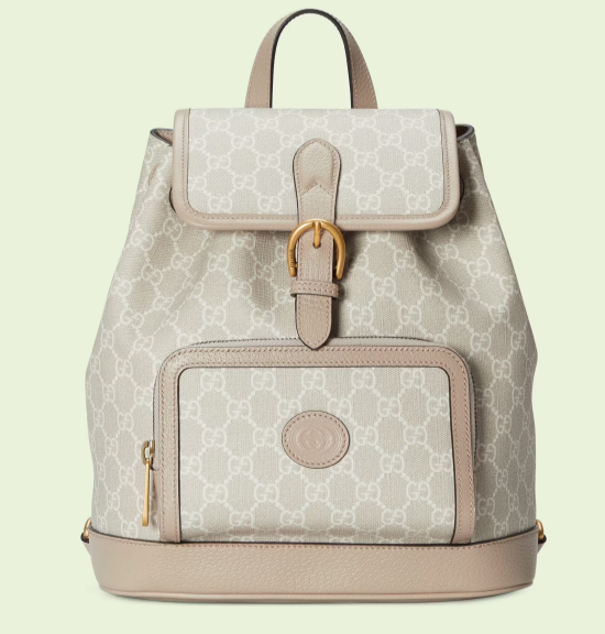 GUCCI BACKPACK WITH INTERLOCKING G 674147 white
