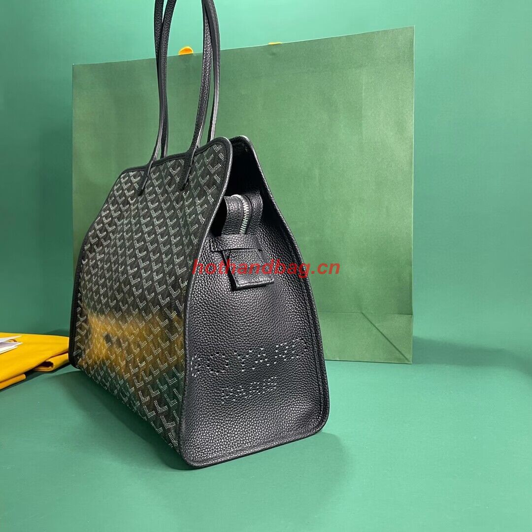Goyard Hardy 2 Original Calfskin Leather Pet Bag 20299 Black Goyard Hardy 2 Original Calfskin Leather Pet Bag 20299 Black