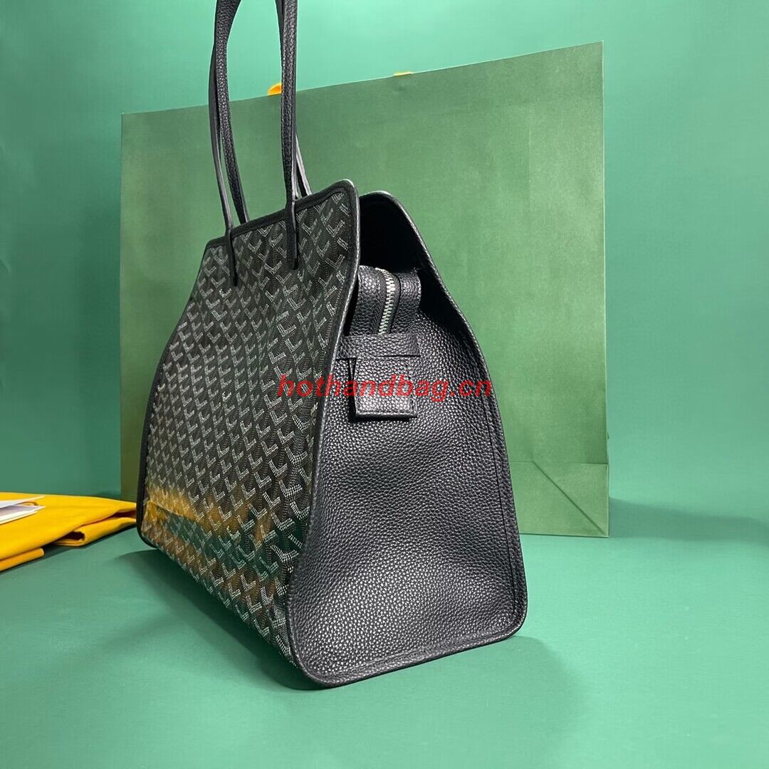 Goyard Hardy 2 Original Calfskin Leather Pet Bag 20299 Black Goyard Hardy 2 Original Calfskin Leather Pet Bag 20299 Black