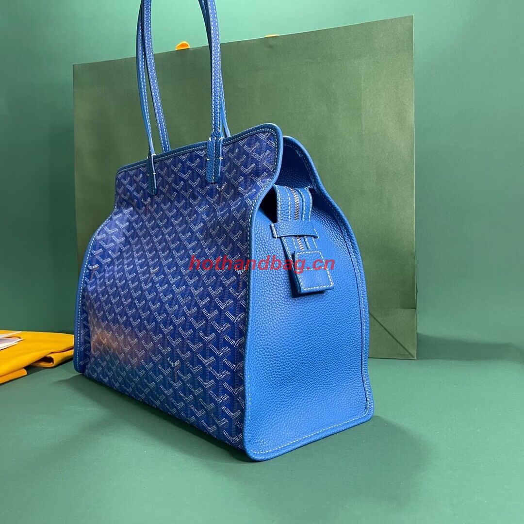 Goyard Hardy 2 Original Calfskin Leather Pet Bag 20299 Blue Goyard Hardy 2 Original Calfskin Leather Pet Bag 20299 Blue
