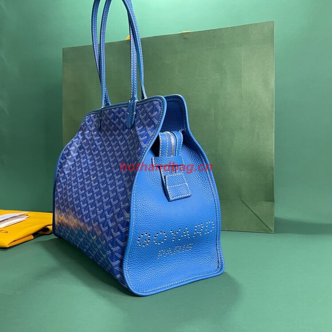Goyard Hardy 2 Original Calfskin Leather Pet Bag 20299 Blue Goyard Hardy 2 Original Calfskin Leather Pet Bag 20299 Blue