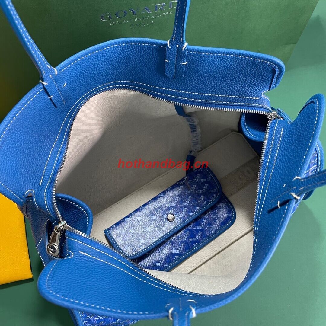 Goyard Hardy 2 Original Calfskin Leather Pet Bag 20299 Blue Goyard Hardy 2 Original Calfskin Leather Pet Bag 20299 Blue
