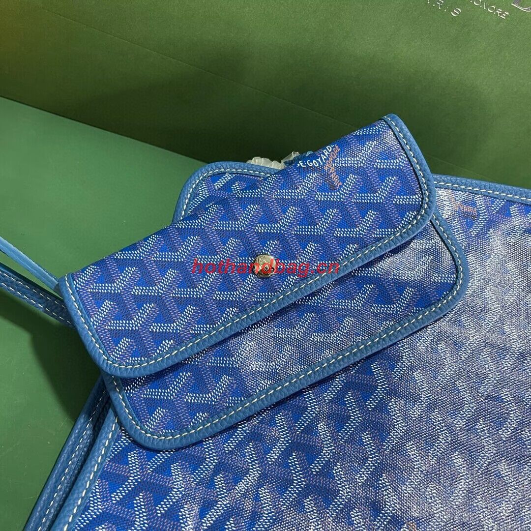 Goyard Hardy 2 Original Calfskin Leather Pet Bag 20299 Blue Goyard Hardy 2 Original Calfskin Leather Pet Bag 20299 Blue