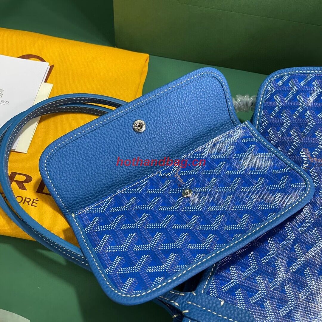 Goyard Hardy 2 Original Calfskin Leather Pet Bag 20299 Blue Goyard Hardy 2 Original Calfskin Leather Pet Bag 20299 Blue