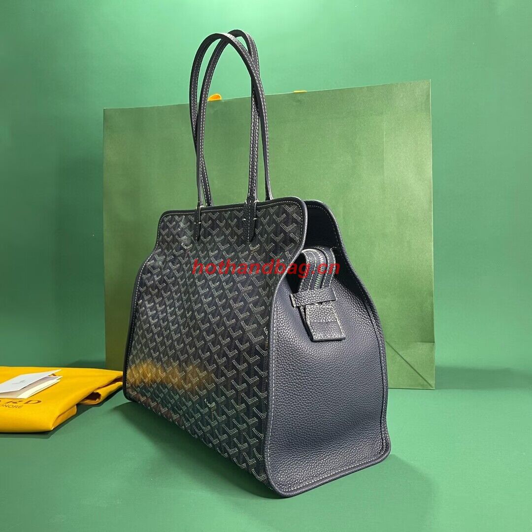 Goyard Hardy 2 Original Calfskin Leather Pet Bag 20299 Dark Blue Goyard Hardy 2 Original Calfskin Leather Pet Bag 20299 Dark Blue
