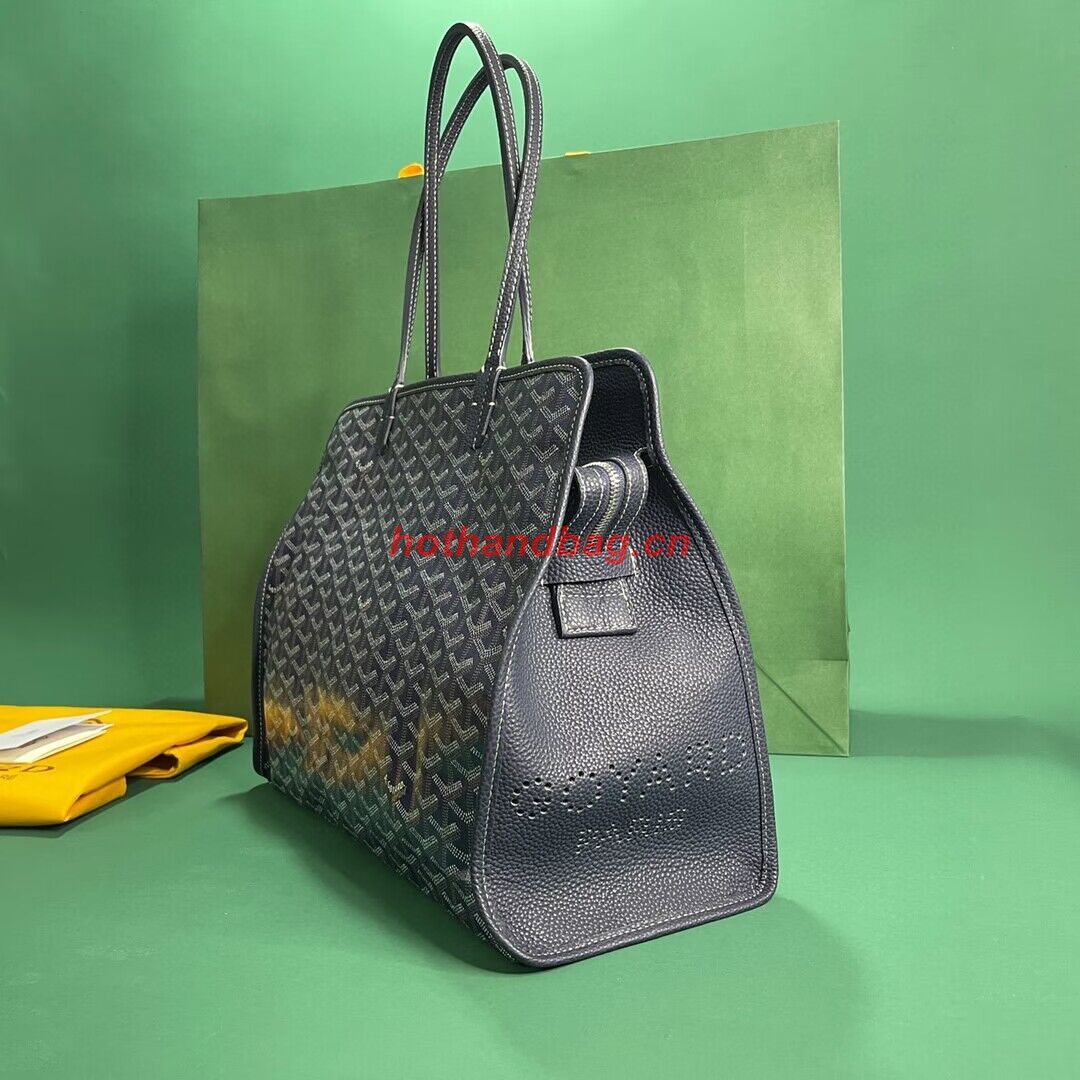 Goyard Hardy 2 Original Calfskin Leather Pet Bag 20299 Dark Blue Goyard Hardy 2 Original Calfskin Leather Pet Bag 20299 Dark Blue