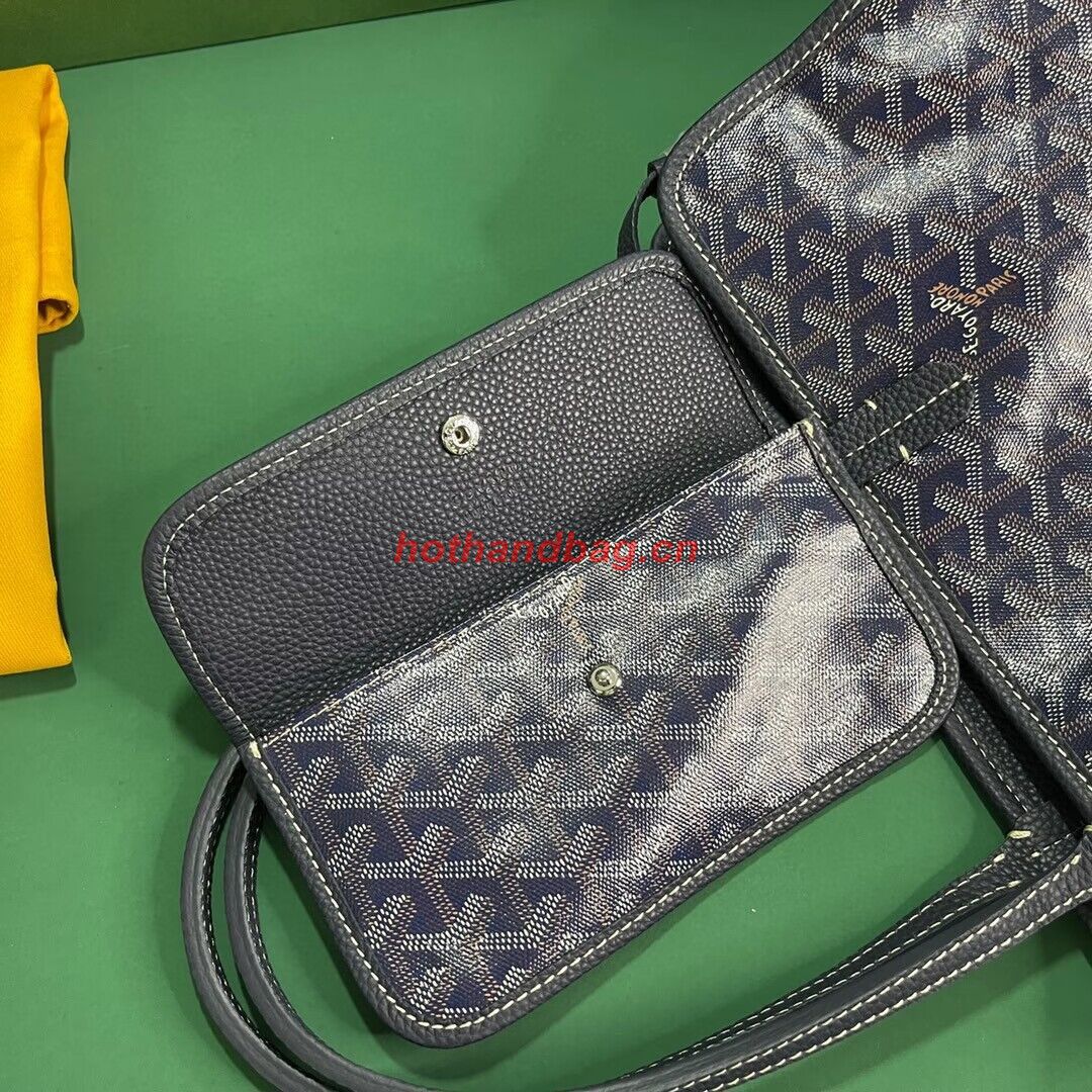 Goyard Hardy 2 Original Calfskin Leather Pet Bag 20299 Dark Blue Goyard Hardy 2 Original Calfskin Leather Pet Bag 20299 Dark Blue