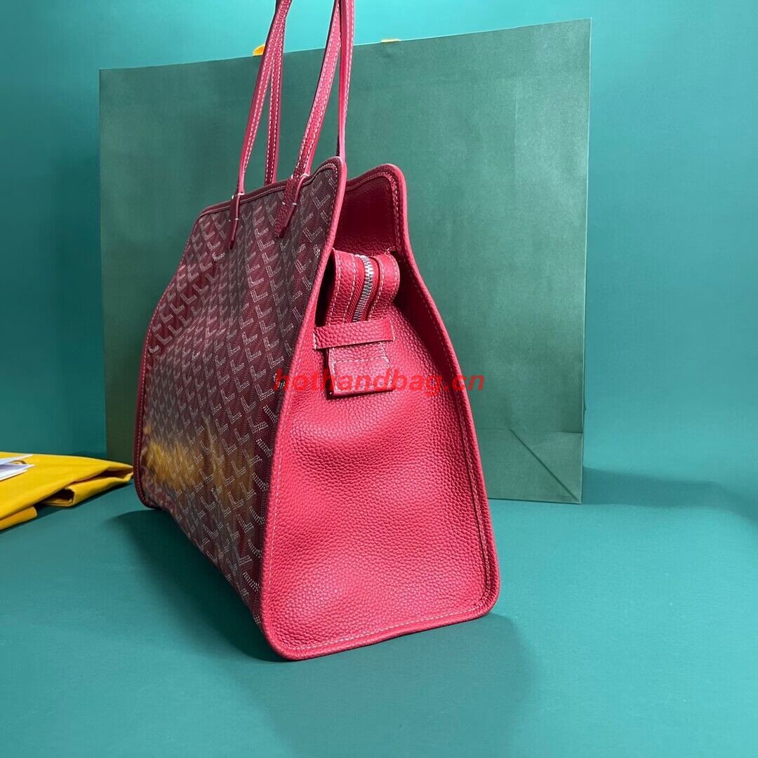 Goyard Hardy 2 Original Calfskin Leather Pet Bag 20299 Red Goyard Hardy 2 Original Calfskin Leather Pet Bag 20299 Red