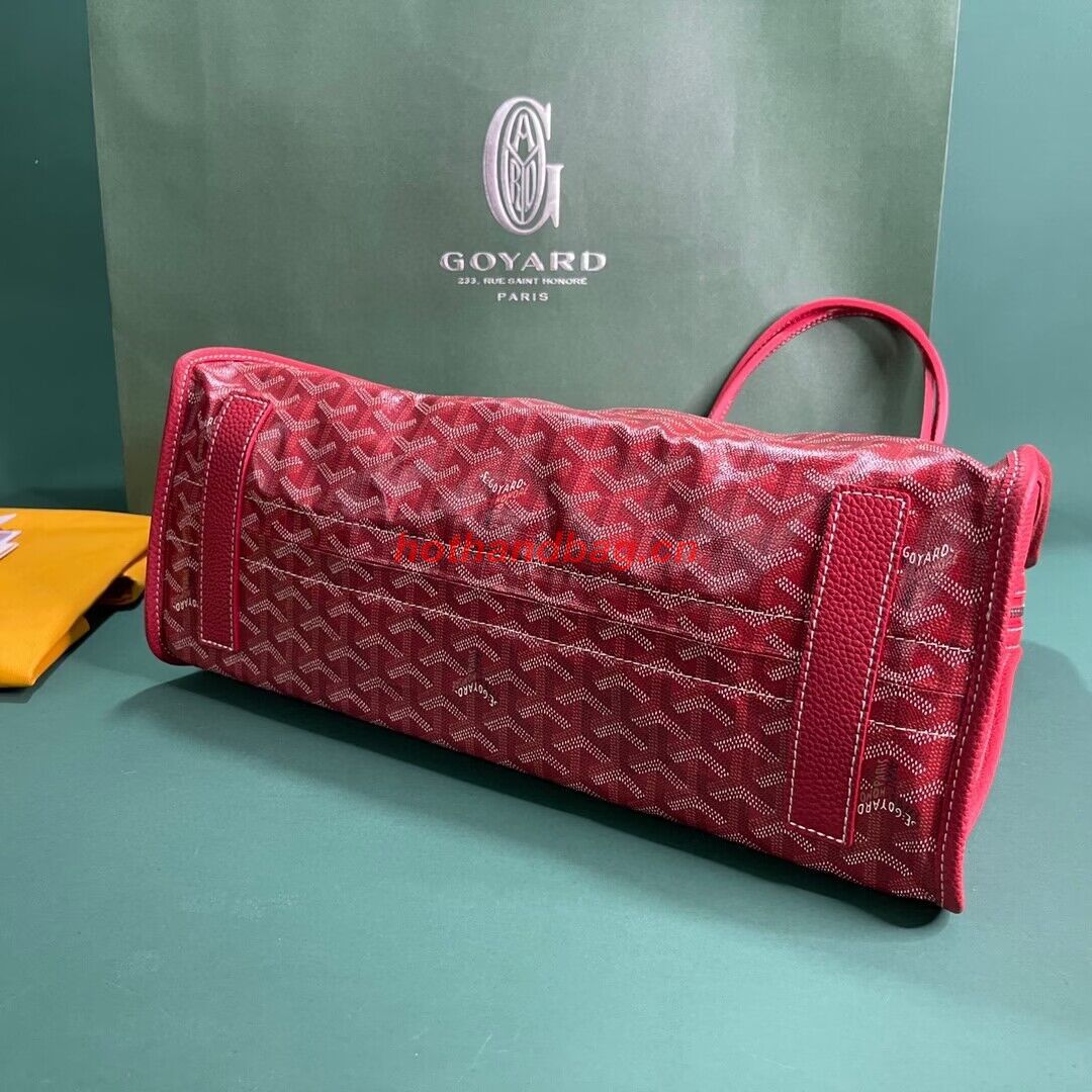 Goyard Hardy 2 Original Calfskin Leather Pet Bag 20299 Red Goyard Hardy 2 Original Calfskin Leather Pet Bag 20299 Red