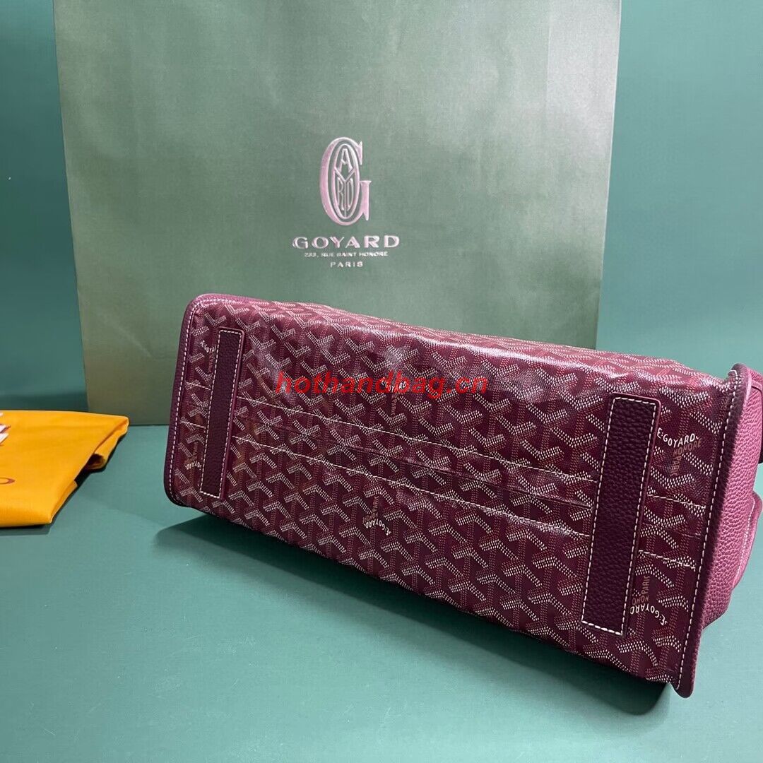 Goyard Hardy 2 Original Calfskin Leather Pet Bag 20299 Wine Goyard Hardy 2 Original Calfskin Leather Pet Bag 20299 Wine