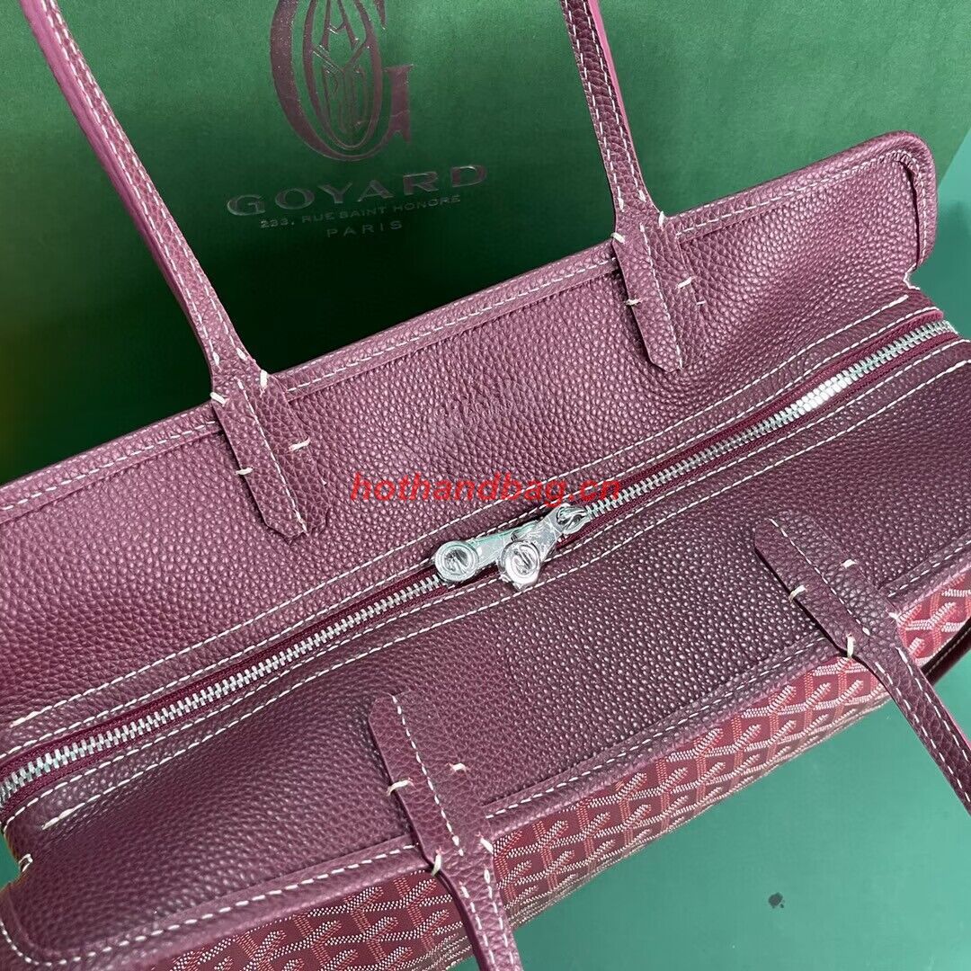 Goyard Hardy 2 Original Calfskin Leather Pet Bag 20299 Wine Goyard Hardy 2 Original Calfskin Leather Pet Bag 20299 Wine