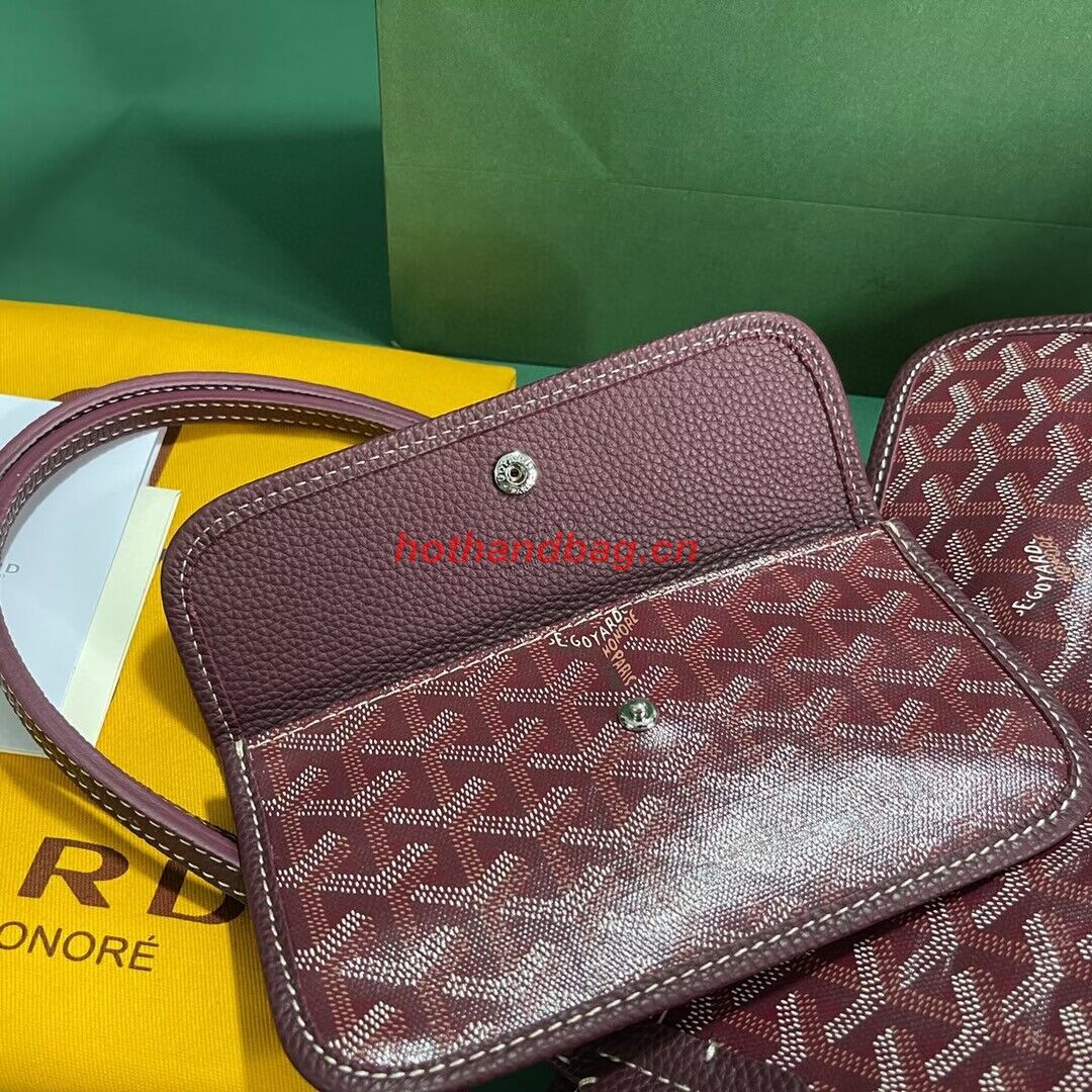 Goyard Hardy 2 Original Calfskin Leather Pet Bag 20299 Wine Goyard Hardy 2 Original Calfskin Leather Pet Bag 20299 Wine