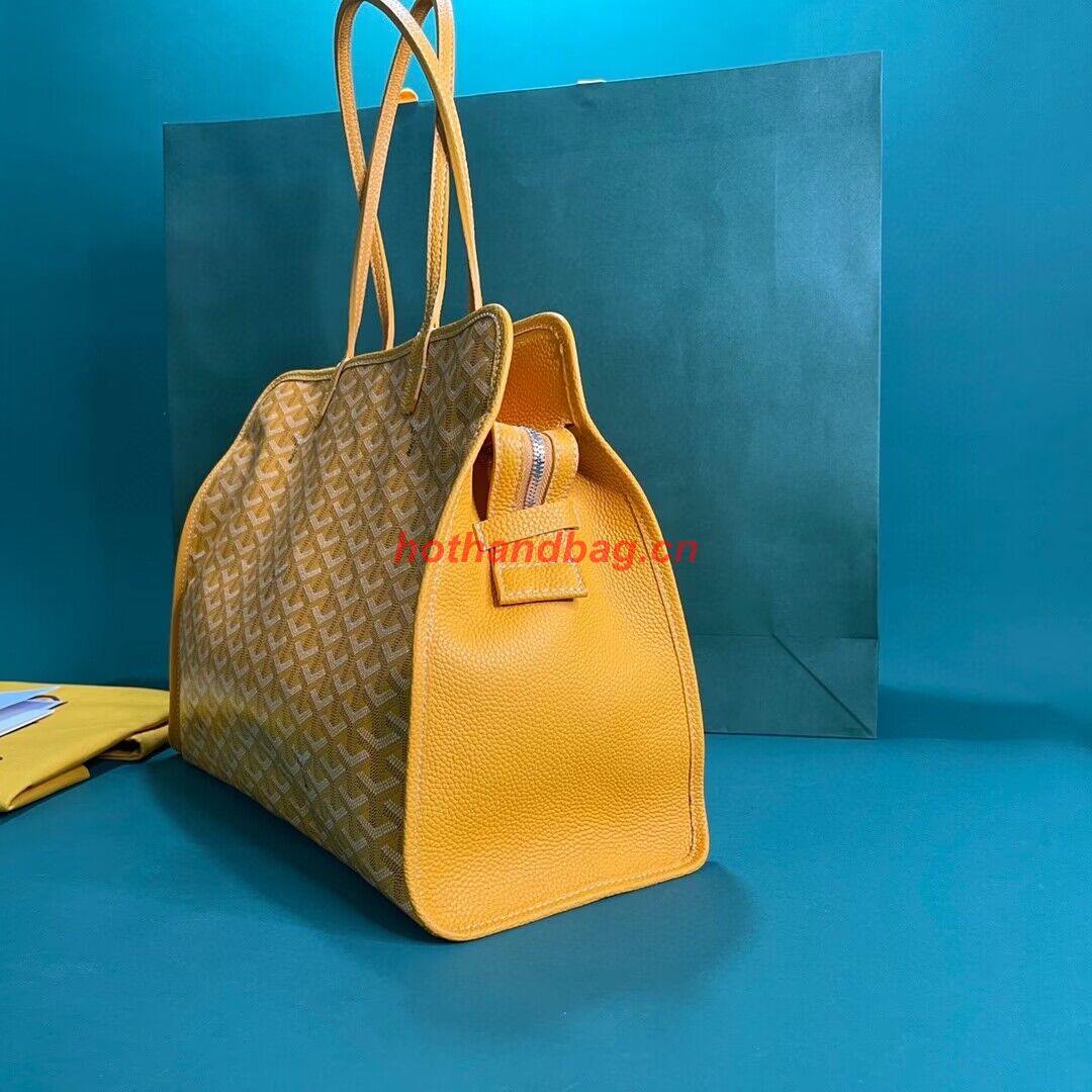Goyard Hardy 2 Original Calfskin Leather Pet Bag 20299 Yellow Goyard Hardy 2 Original Calfskin Leather Pet Bag 20299 Yellow