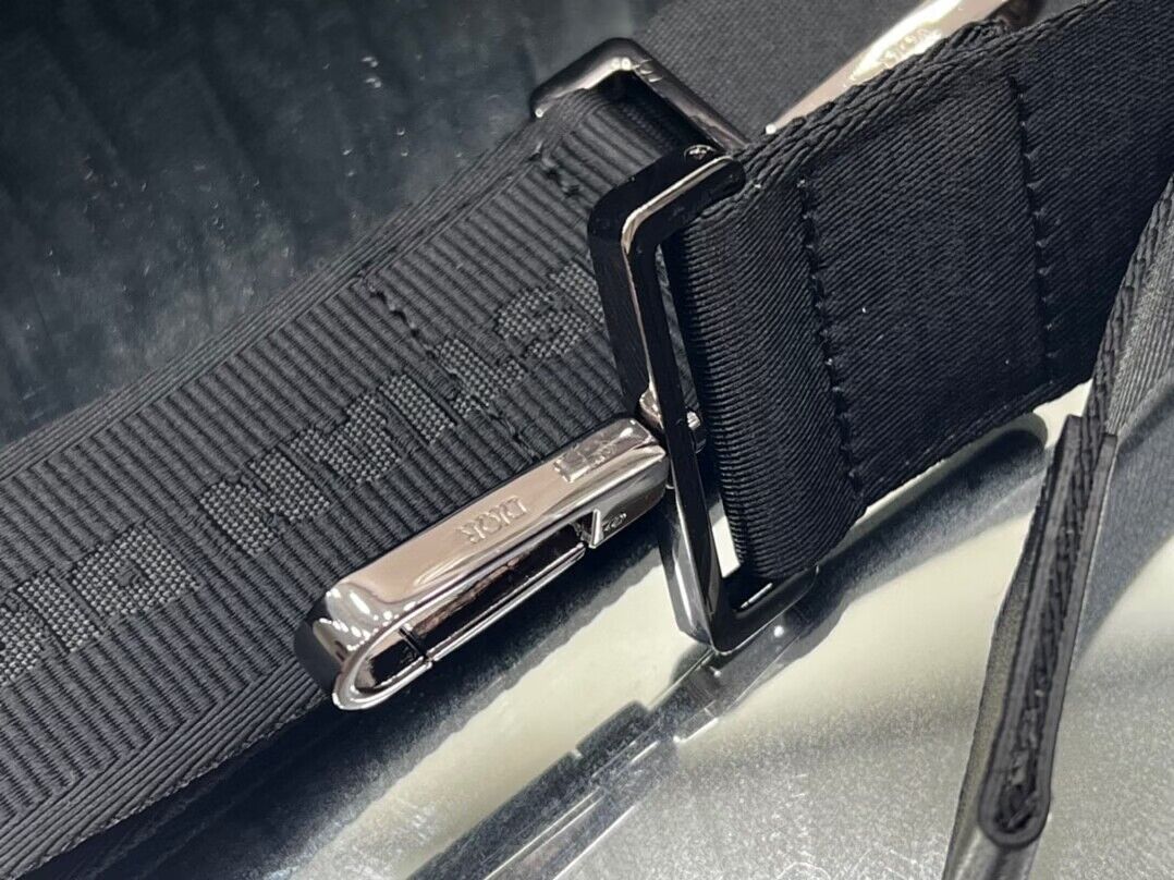 Dior Lighot 50 Oblique Jacquard Bag 727762 Black Dior Lighot 50 Oblique Jacquard Bag 727762 Black