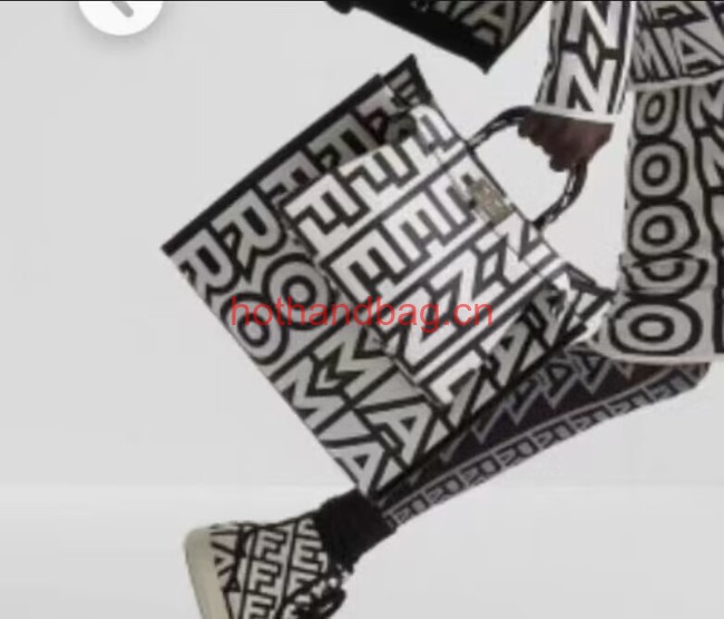 Fendi Sunshine Medium Shopper F1614 black&white Fendi Sunshine Medium Shopper F1614 black&white