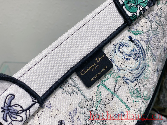 LARGE DIOR BOOK TOTE Multicolor Florilegio Embroidery M1286ZEMF-2 LARGE DIOR BOOK TOTE Multicolor Florilegio Embroidery M1286ZEMF-2