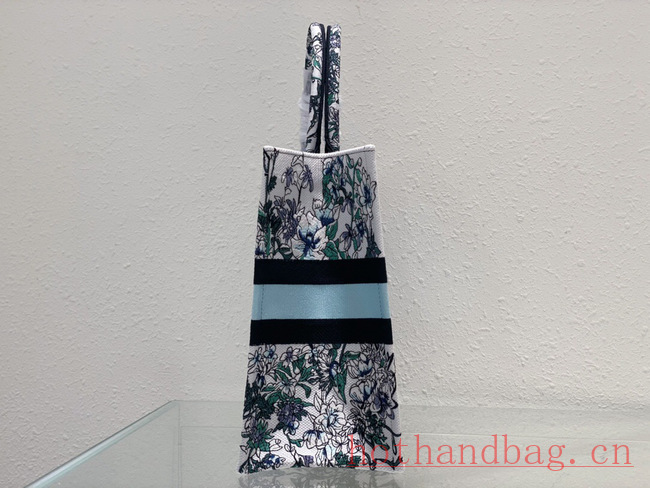 LARGE DIOR BOOK TOTE Multicolor Florilegio Embroidery M1286ZEMF-2 LARGE DIOR BOOK TOTE Multicolor Florilegio Embroidery M1286ZEMF-2
