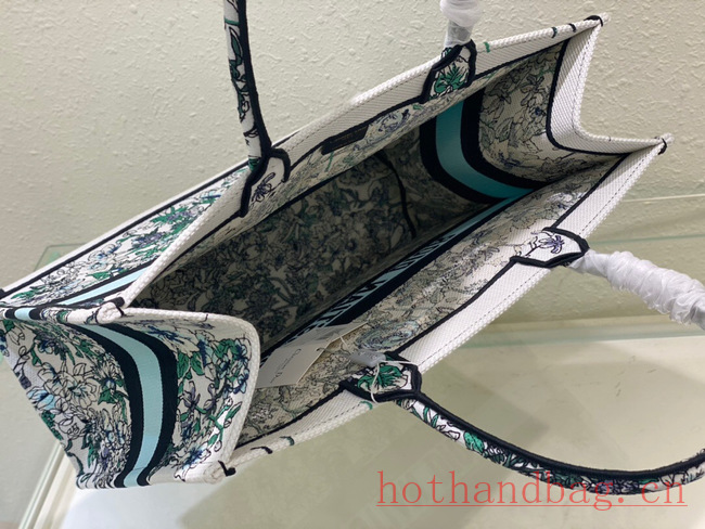 LARGE DIOR BOOK TOTE Multicolor Florilegio Embroidery M1286ZEMF-2 LARGE DIOR BOOK TOTE Multicolor Florilegio Embroidery M1286ZEMF-2