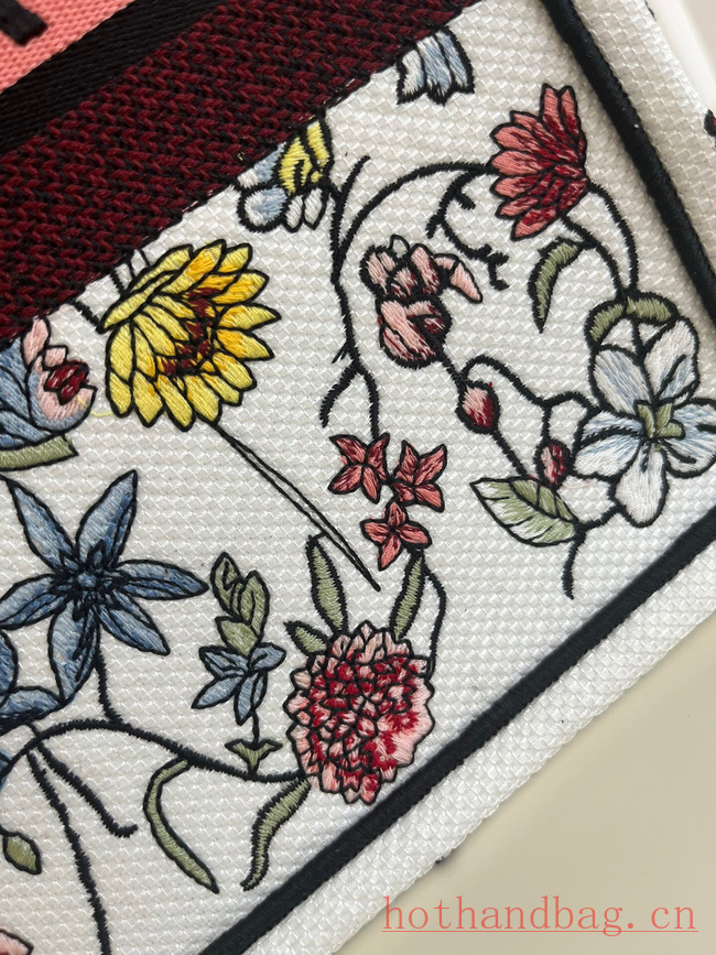 MEDIUM DIOR BOOK TOTE White Multicolor Florilegio Embroidery M1296ZEMF MEDIUM DIOR BOOK TOTE White Multicolor Florilegio Embroidery M1296ZEMF
