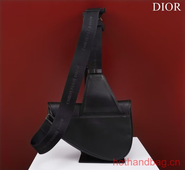 Dior Essentials SADDLE BAG Grained Calfskin 1ADPO093F BLACK Dior Essentials SADDLE BAG Grained Calfskin 1ADPO093F BLACK
