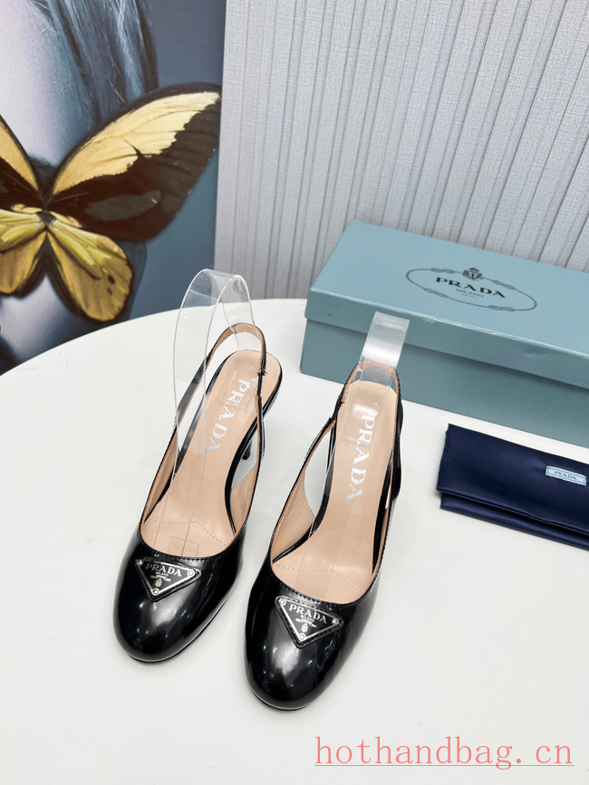 Prada leather slingback pumps 93610-3