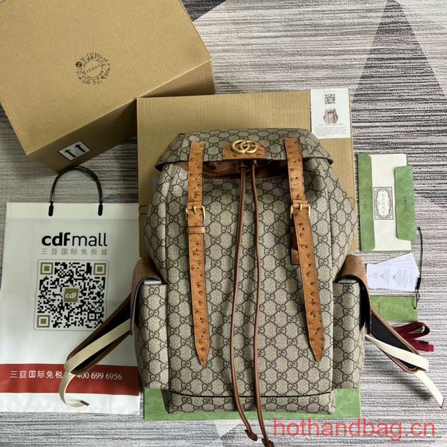 GUCCI BACKPACK WITH DOUBLE G 710859 brown